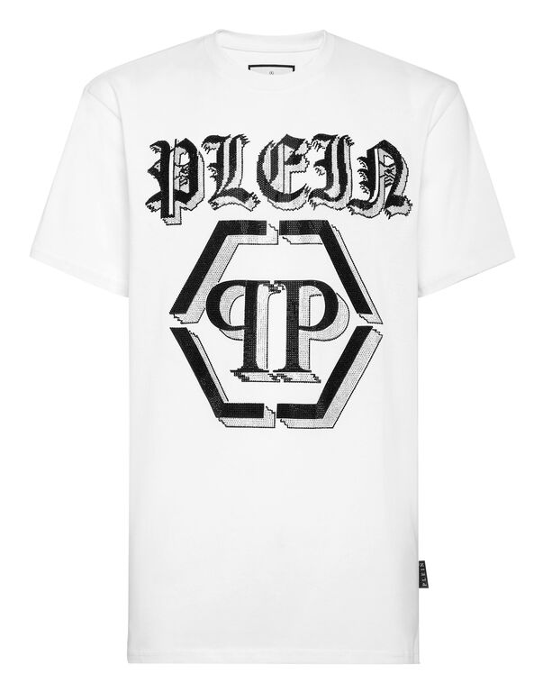 T-shirt Round Neck SS Chrome white