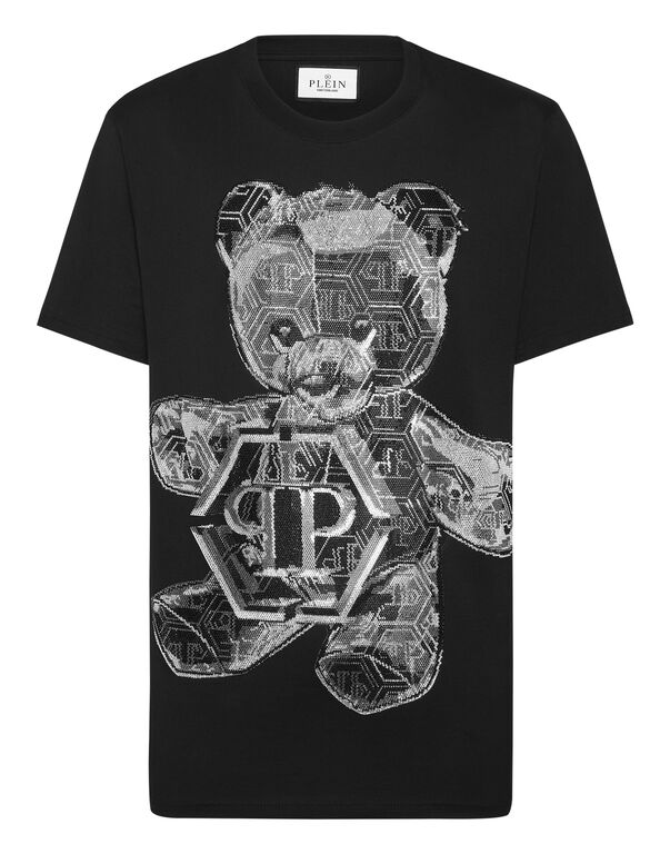 T-shirt Round Neck SS Stones Teddy Bear black
