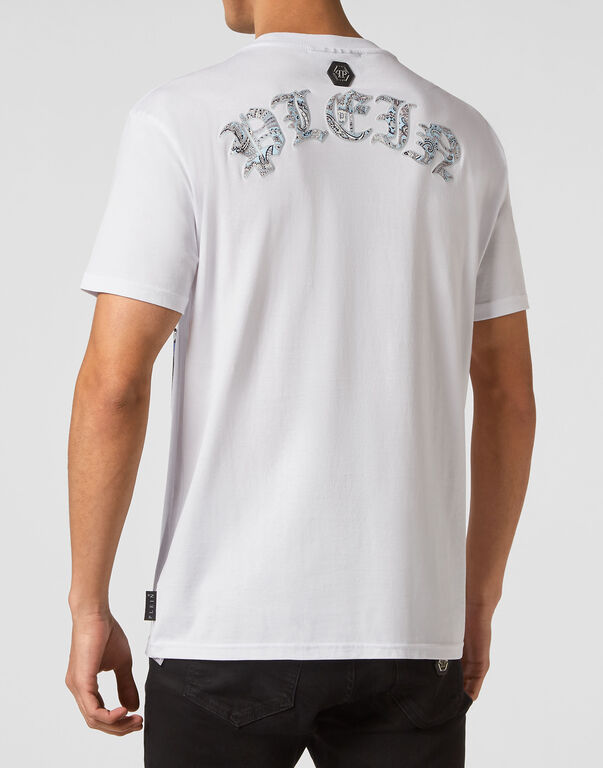 T-shirt Round Neck SS Paisley Teddy Bear white / light blue 3 T-shirt Round Neck SS Paisley Teddy Bear white / light blue