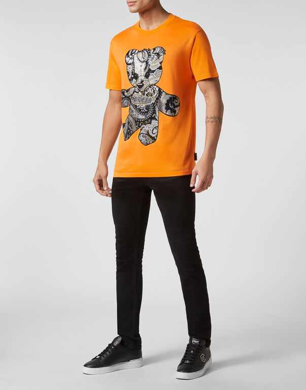 T-shirt Round Neck SS Paisley Teddy Bear orange 4 T-shirt Round Neck SS Paisley Teddy Bear orange