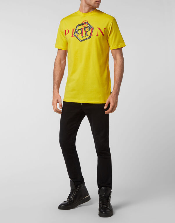 T-shirt Round Neck SS Philipp Plein TM yellow