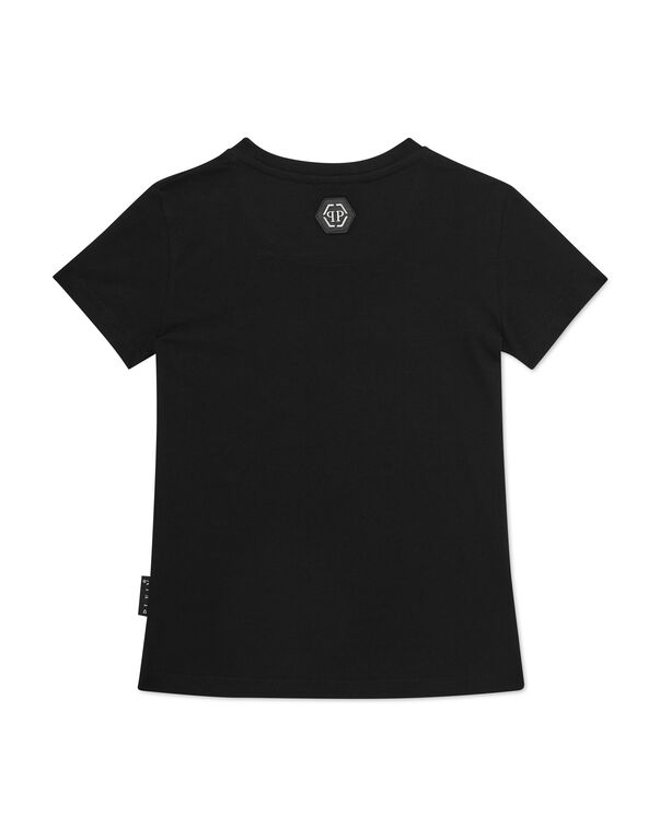 Burnout T-Shirt Sexy Pure Strass Heart black