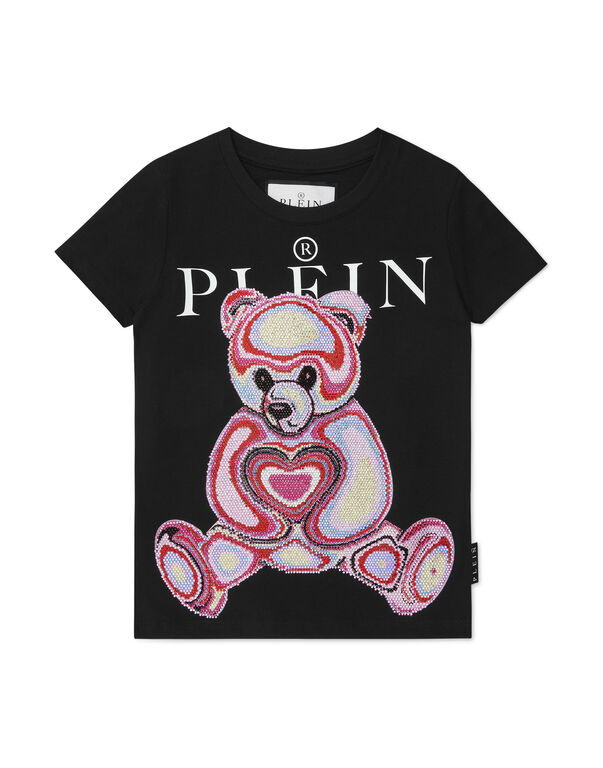 Man Fit T-shirt Teddy Bear black