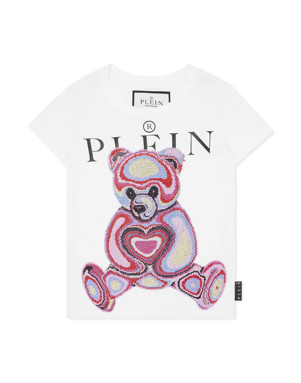 Man Fit T-shirt Teddy Bear white