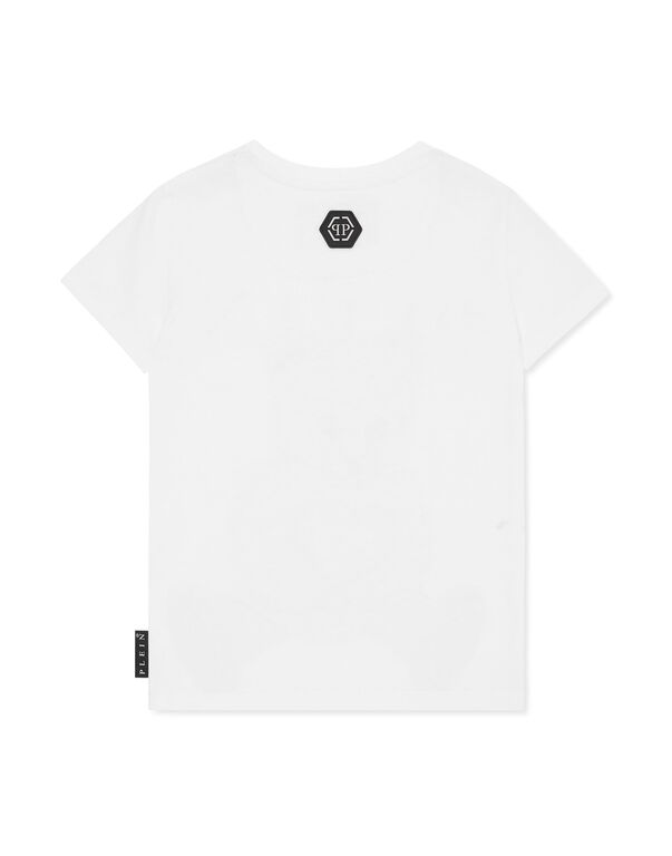 Man Fit T-shirt Teddy Bear white