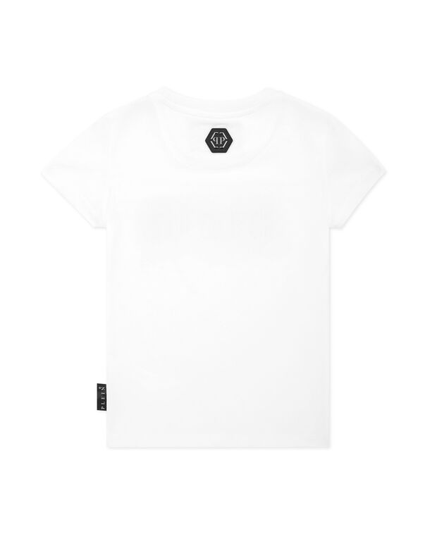 Jersey T-Shirt Sexy Pure SS Strass Gothic Plein white
