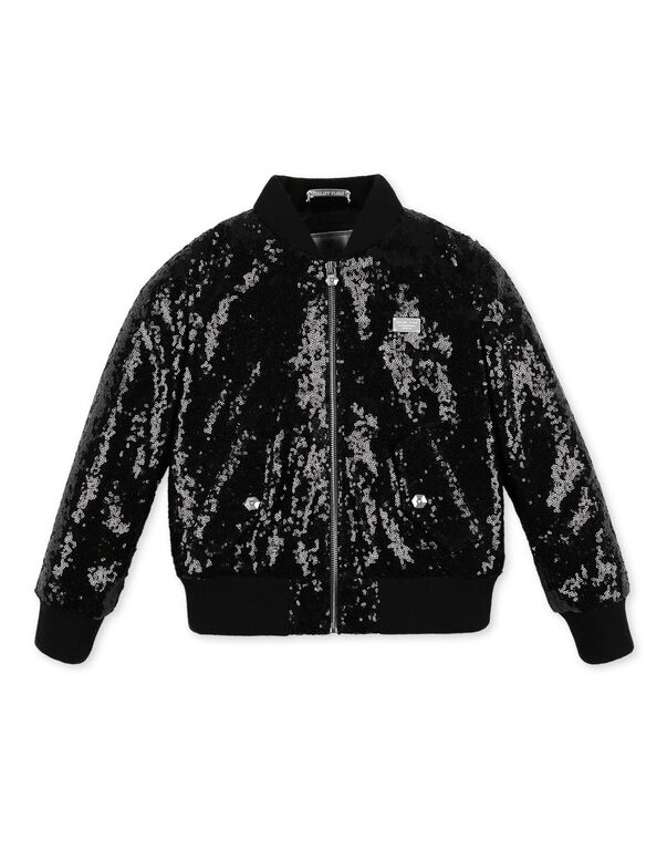 Bomber Paillettes black