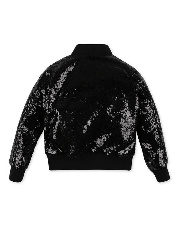 Bomber Paillettes black