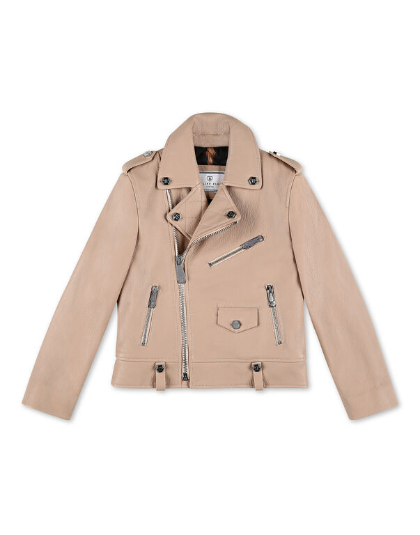 Biker Jacket Iconic Plein beige
