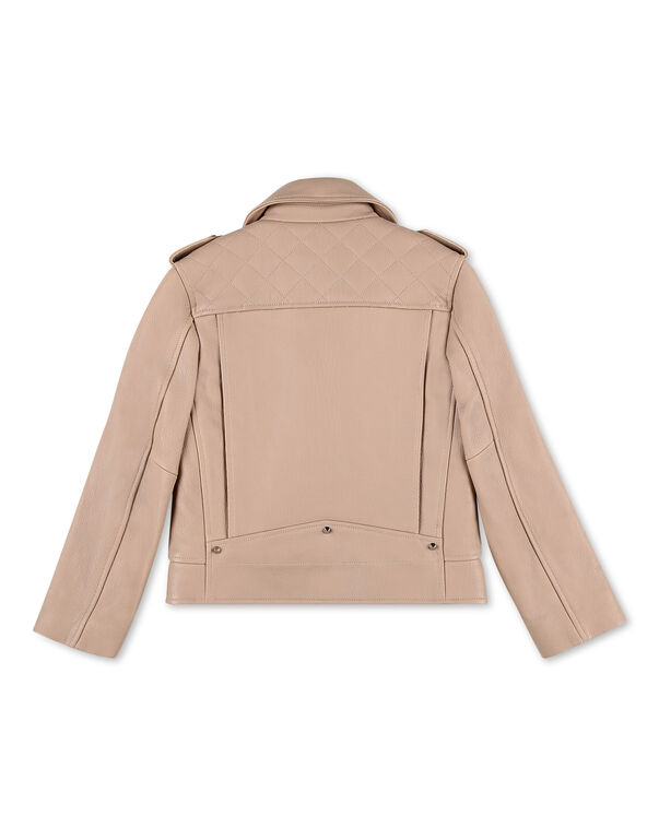 Biker Jacket Iconic Plein beige