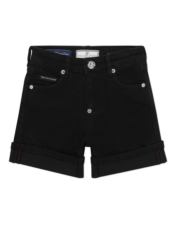 Cuff Denim Shorts Summer Night