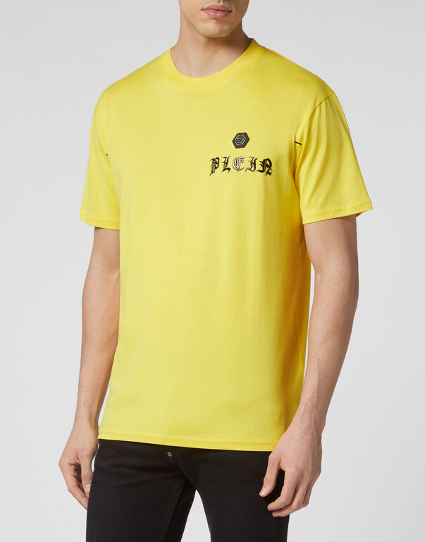 T-shirt Round Neck SS Gothic Plein yellow
