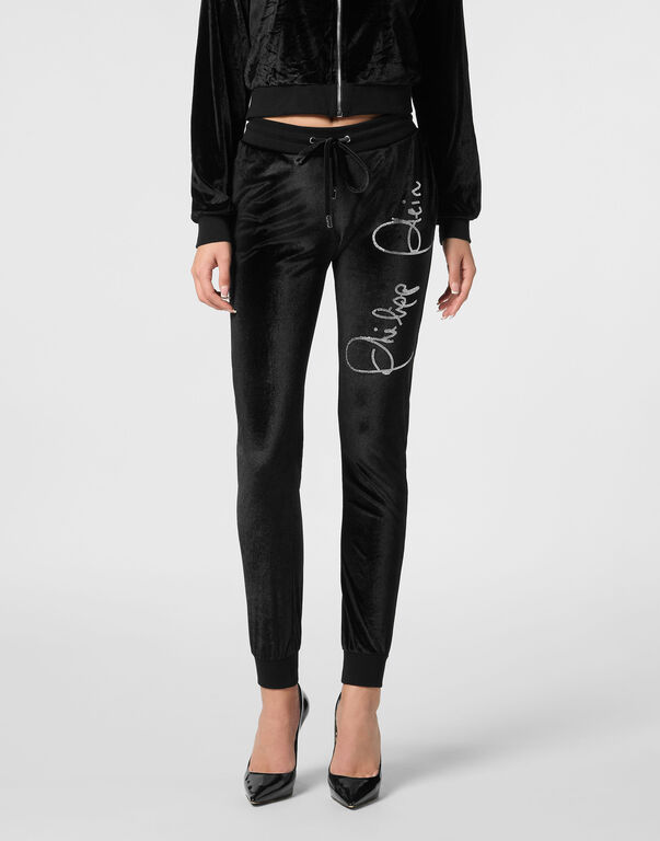 Jogging Trousers Crystal Signature black