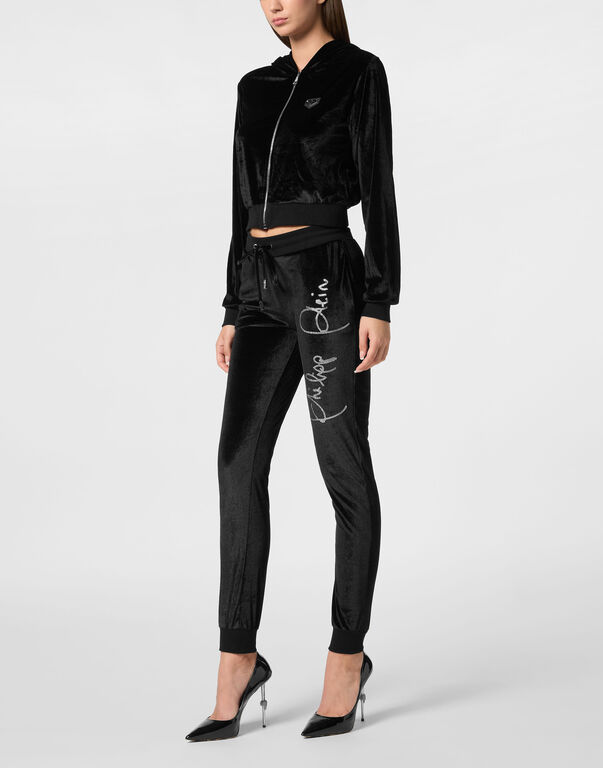 Jogging Trousers Crystal Signature black