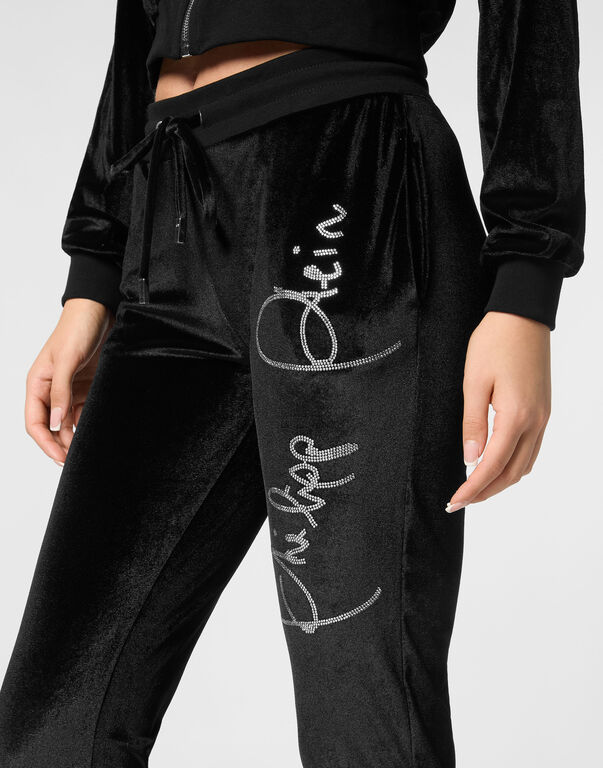Jogging Trousers Crystal Signature black