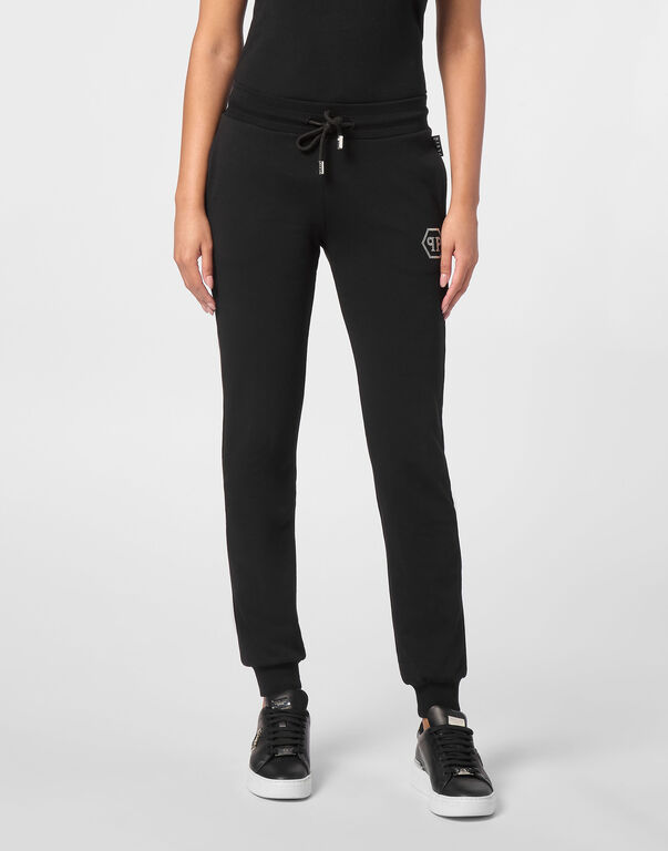 Jogging Trousers Crystal Hexagon black