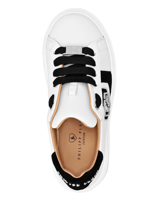 Leather Lo-Top Sneakers Hexagon white / black 4 Leather Lo-Top Sneakers Hexagon white / black