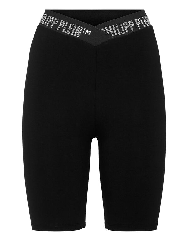 Super High Waist Shorts Stones Philipp Plein TM black