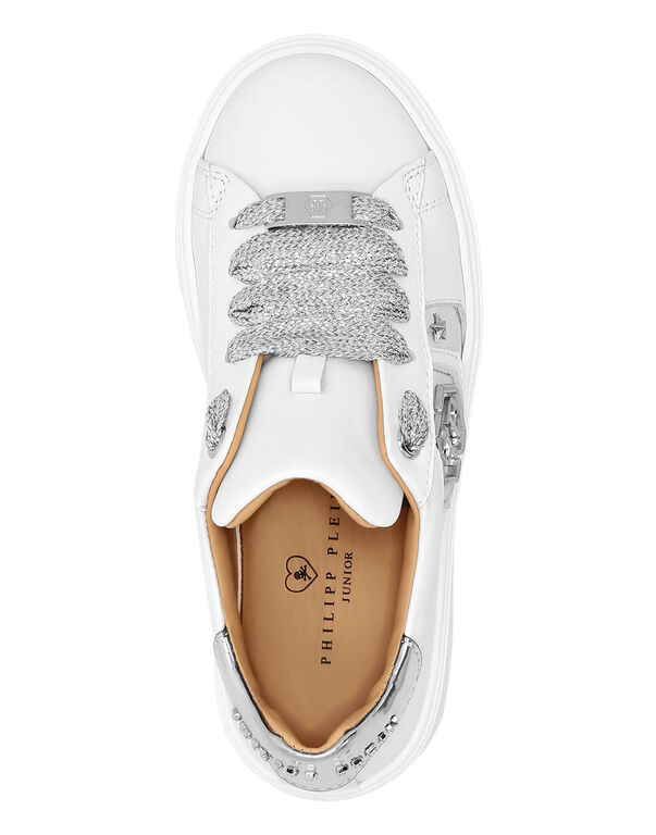 Leather Lo-Top Sneakers Hexagon white/silver 4 Leather Lo-Top Sneakers Hexagon white/silver