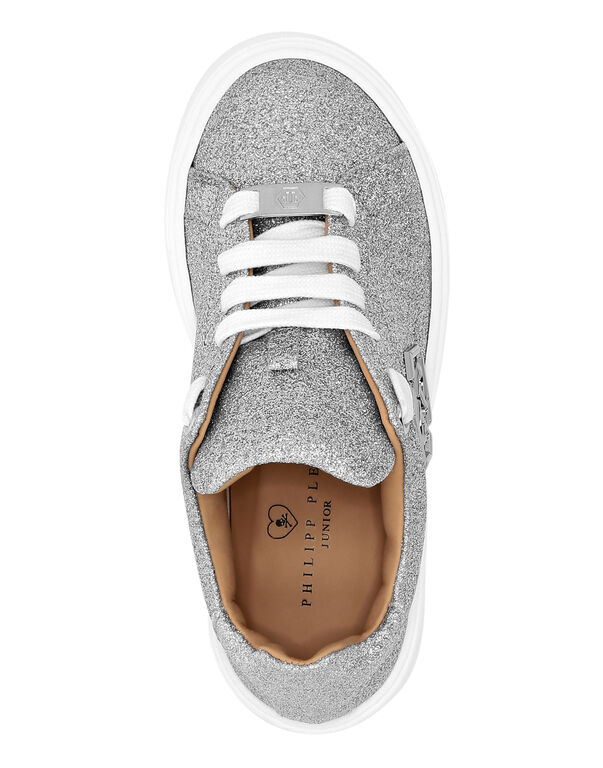 Glitter Lo-Top Sneakers Hexagon Silver 6 Glitter Lo-Top Sneakers Hexagon Silver