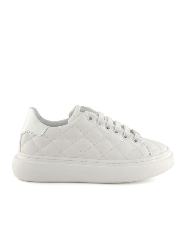 Low-Top Sneakers Matelasse white