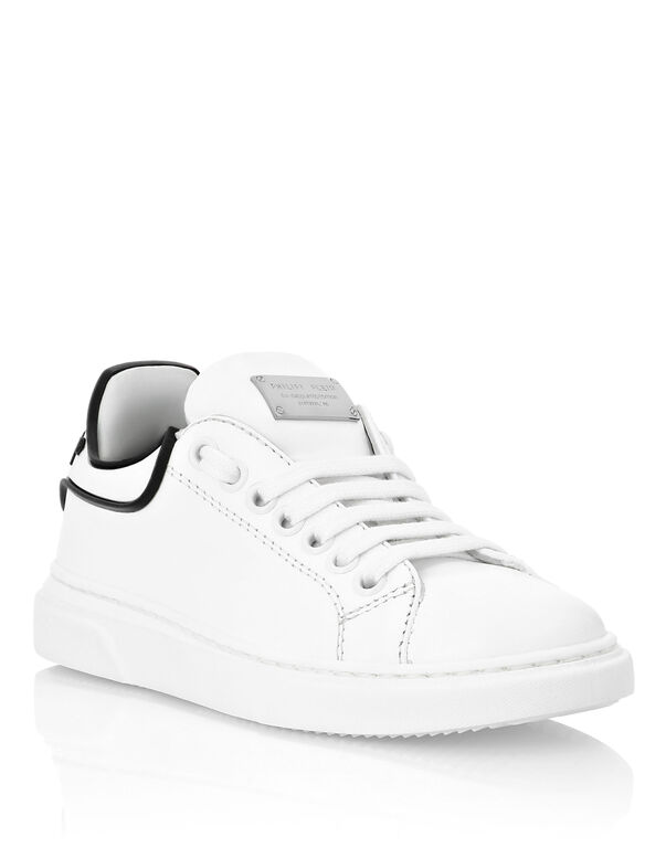 Leather Runner Big Bang white