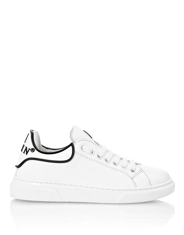 Leather Runner Big Bang white