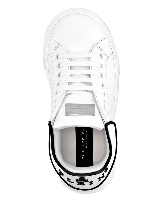 Leather Runner Big Bang white