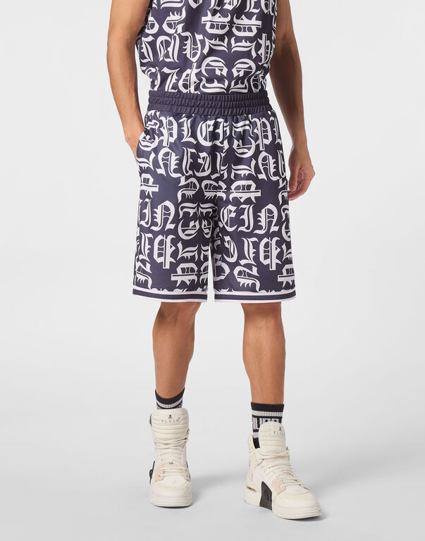 Jogging Basket Shorts Gothic Plein navy