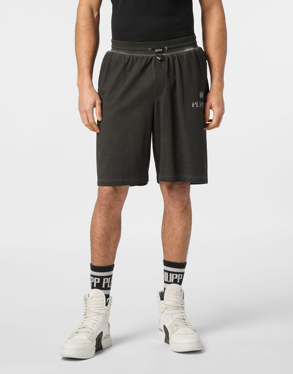 Jogging Shorts Basic Plein Old Dye black