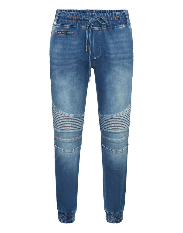 Denim Jogging Trousers Basic Royalty