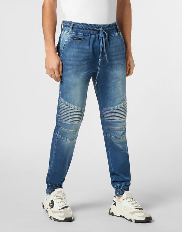 Denim Jogging Trousers Basic Royalty