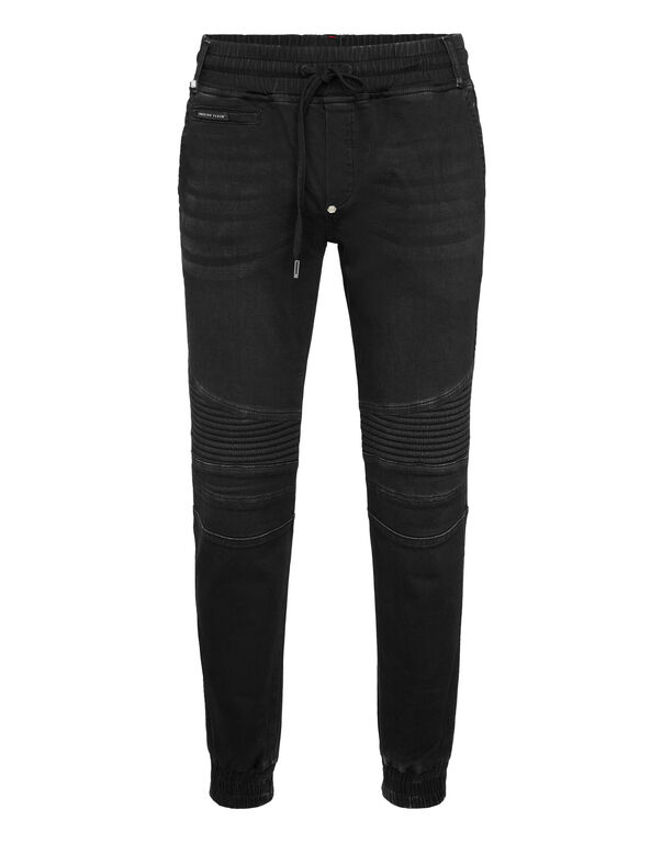 Denim Jogging Trousers Basic Dark Side