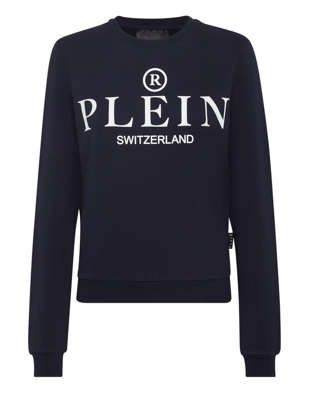 Sweatshirt Round Neck LS Iconic Plein navy