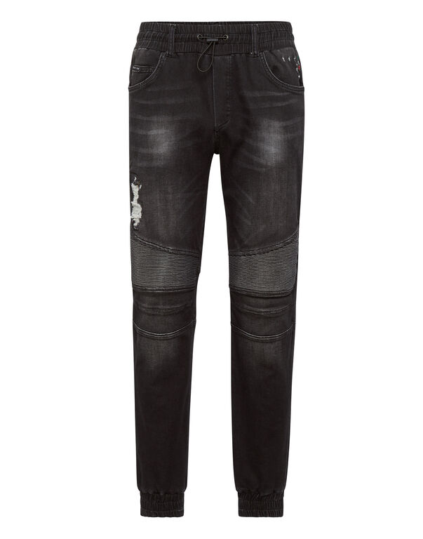 Denim Jogging Trousers Full Metal
