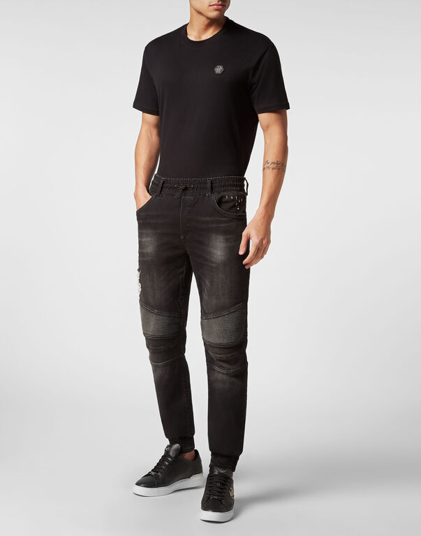 Denim Jogging Trousers Full Metal