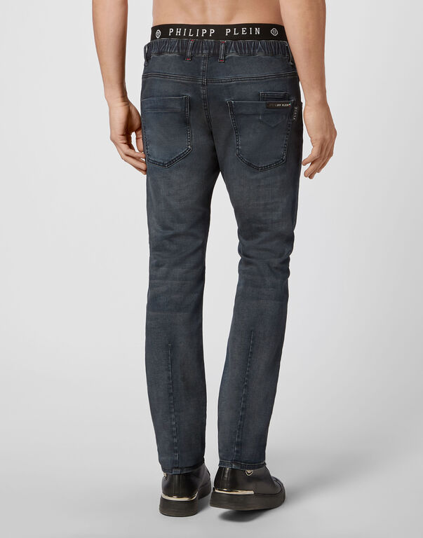 Denim Jogging Iconic Plein Blue Breeze