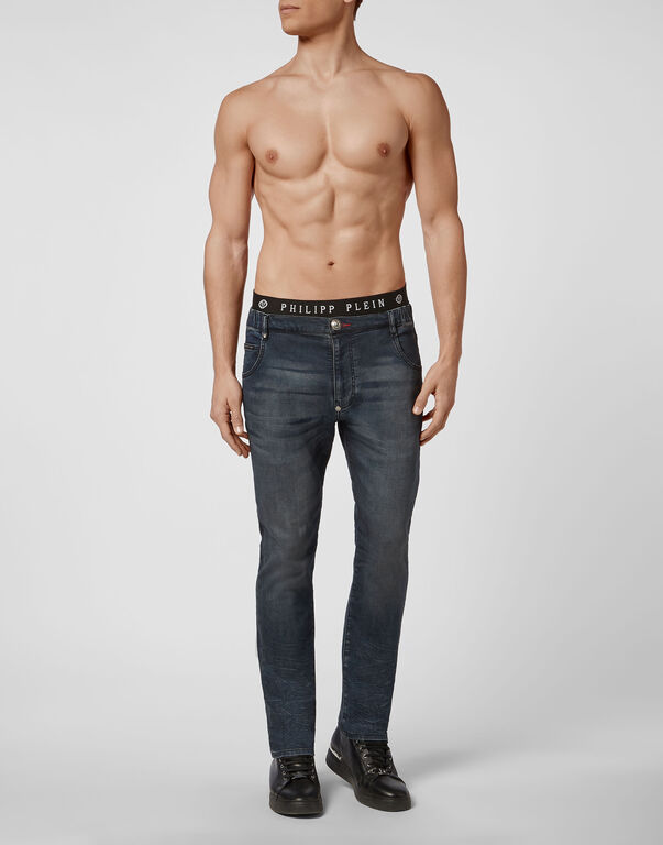 Denim Jogging Iconic Plein Blue Breeze