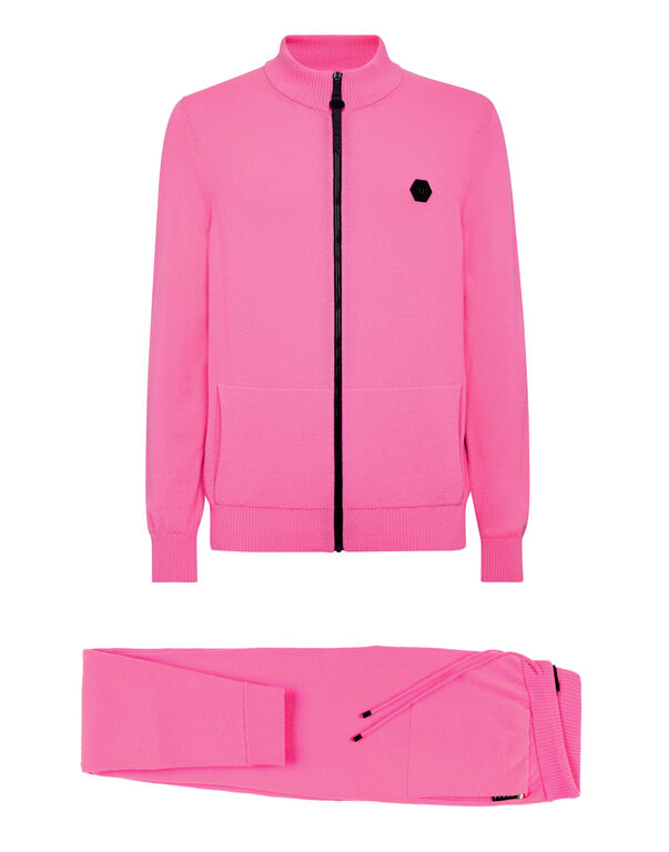 Cashmere Jacket/trousers Skull Magenta