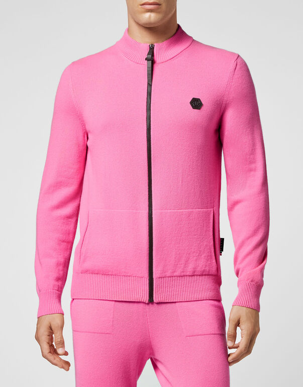 Cashmere Jacket/trousers Skull Magenta