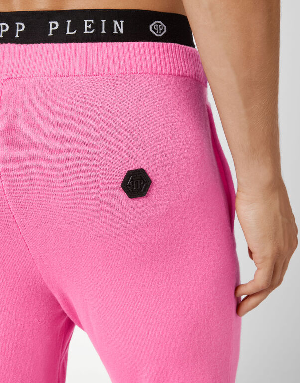 Cashmere Jacket/trousers Skull Magenta