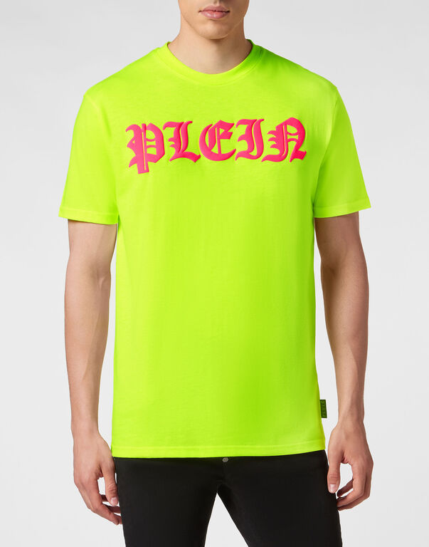 T-shirt Round Neck SS Gothic Plein yellow fluo