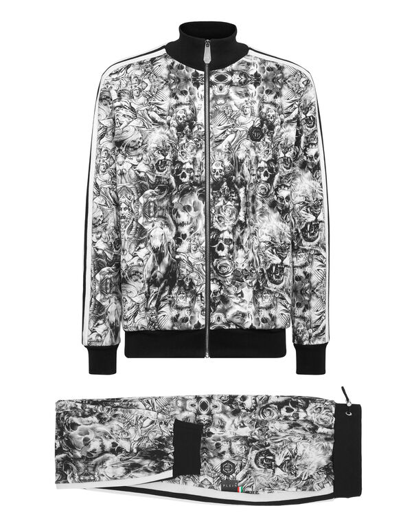 Jogging Tracksuit: Top/Trousers Tattoo black