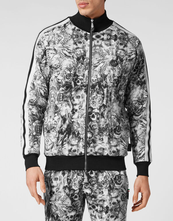 Jogging Tracksuit: Top/Trousers Tattoo black