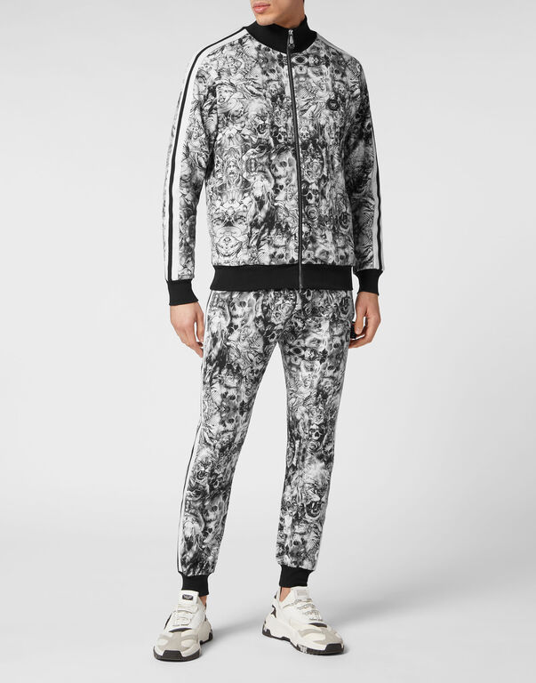 Jogging Tracksuit: Top/Trousers Tattoo black