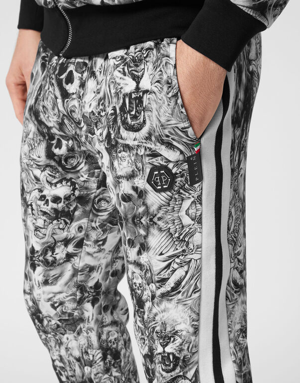 Jogging Tracksuit: Top/Trousers Tattoo black