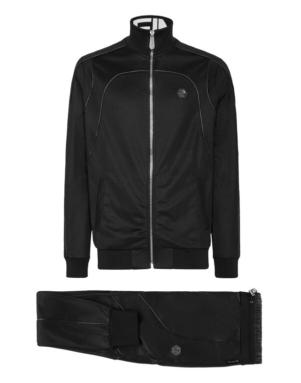 Jogging Tracksuit: Top/Trousers Skull&Bones black