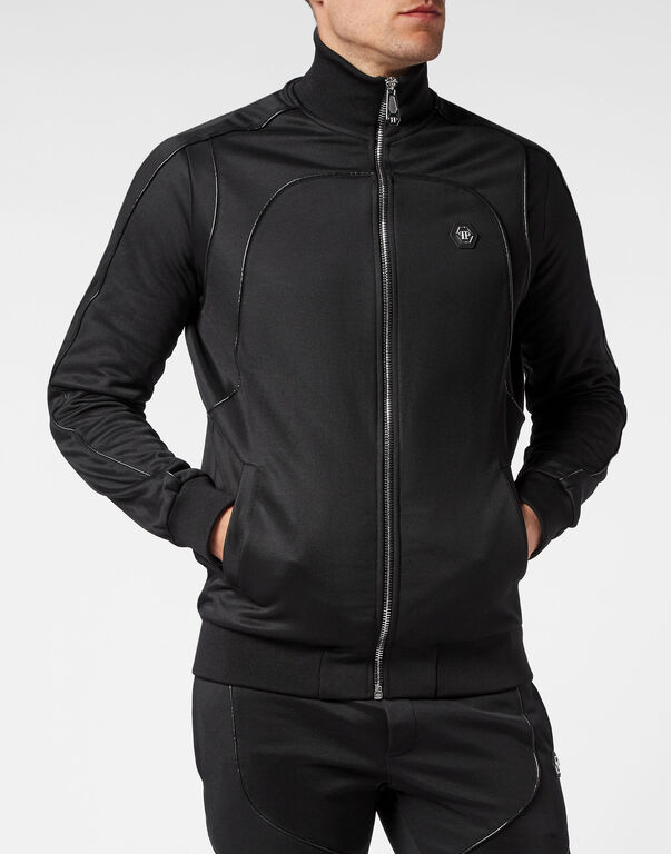 Jogging Tracksuit: Top/Trousers Skull&Bones black