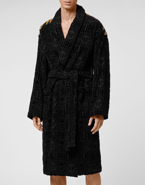 Bathrobe Golden Eagle black / gold