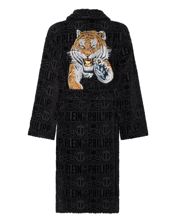 Bathrobe Tiger black